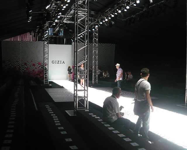 Runway Graphics & Stage Branding for GIZIA Fashion Show