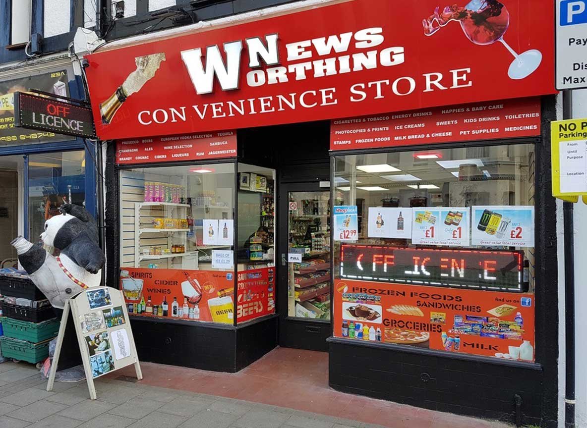 Retail Signage & Window Graphics for Worthing Convenience Store
