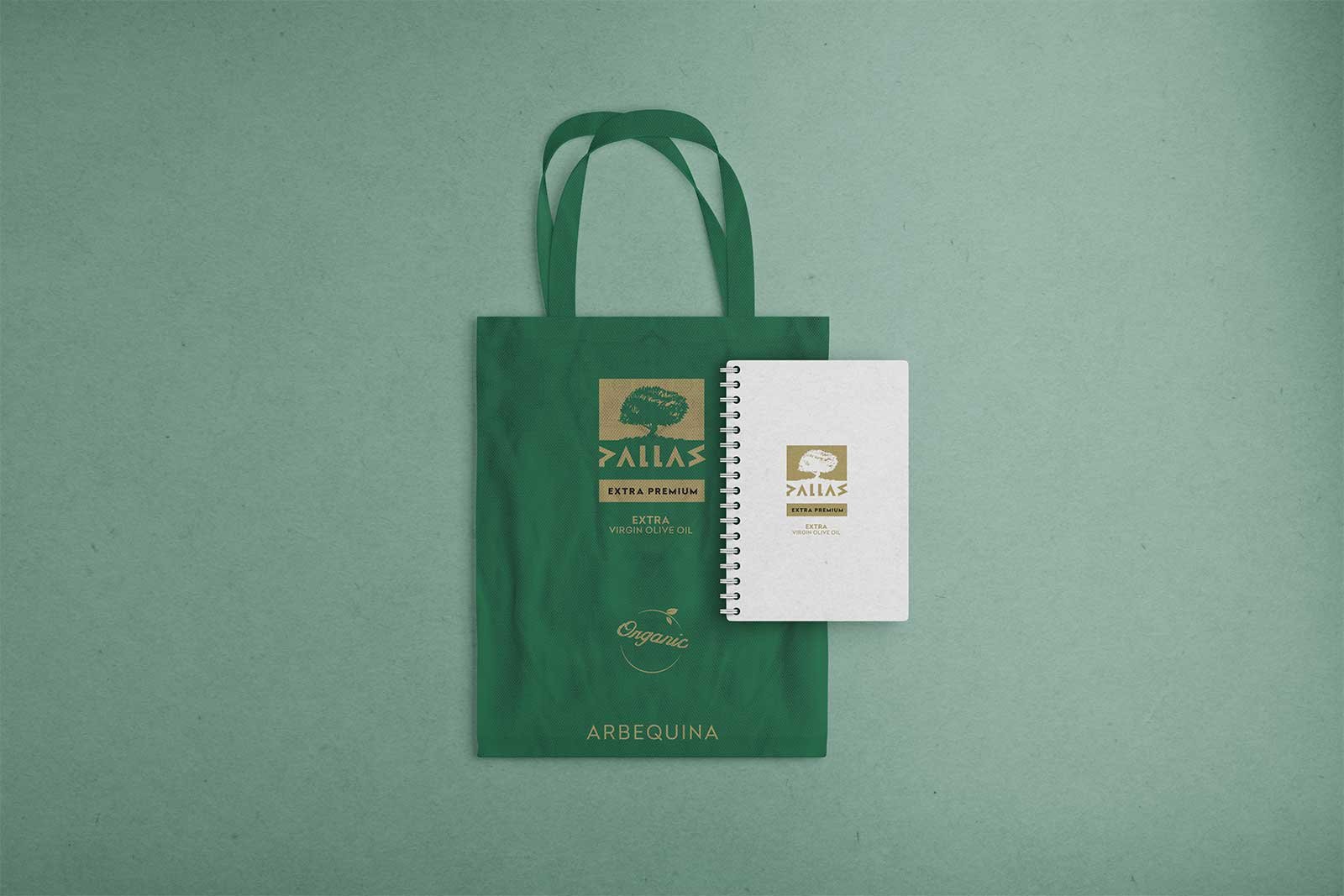 Tote bag for Pallas olive