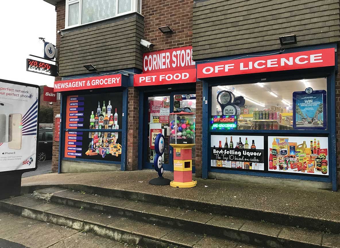 Window Graphics for CORNER STORE Convenience Retail
