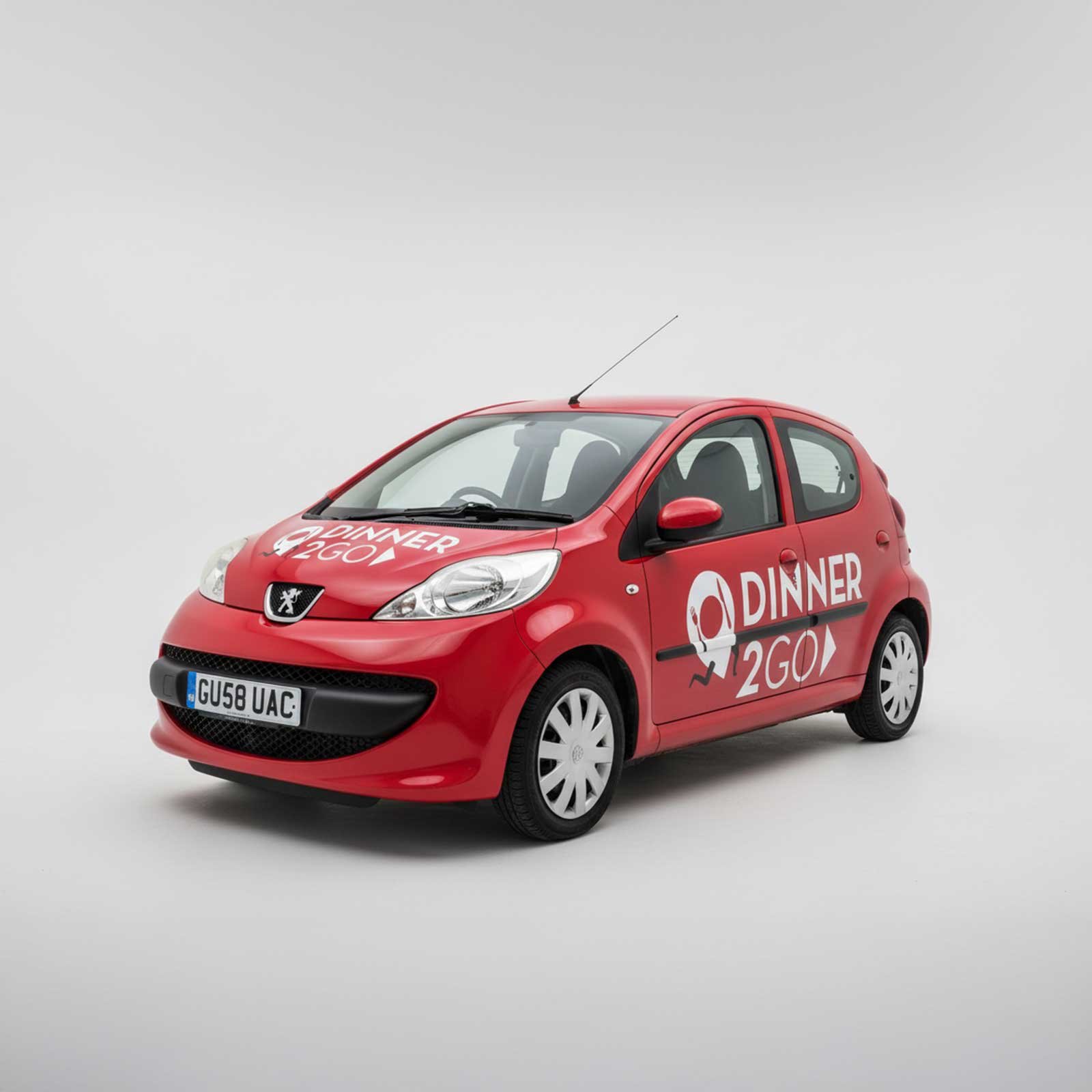 Dinner2GO Fleet Graphics for Peugeot 107