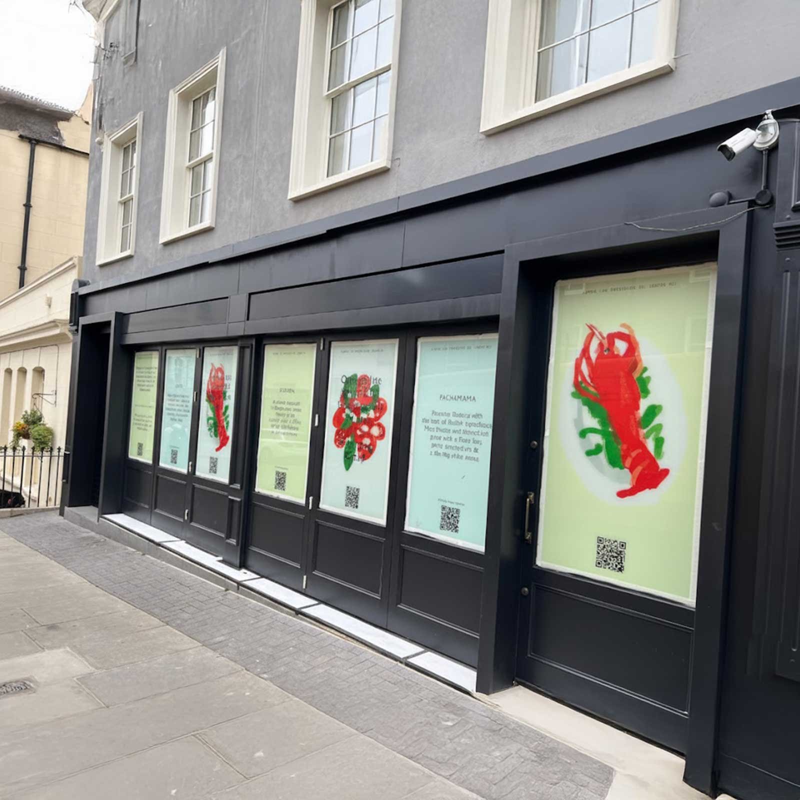 Zephyr London: Elegant Window Graphics for a Premier Dining Experience