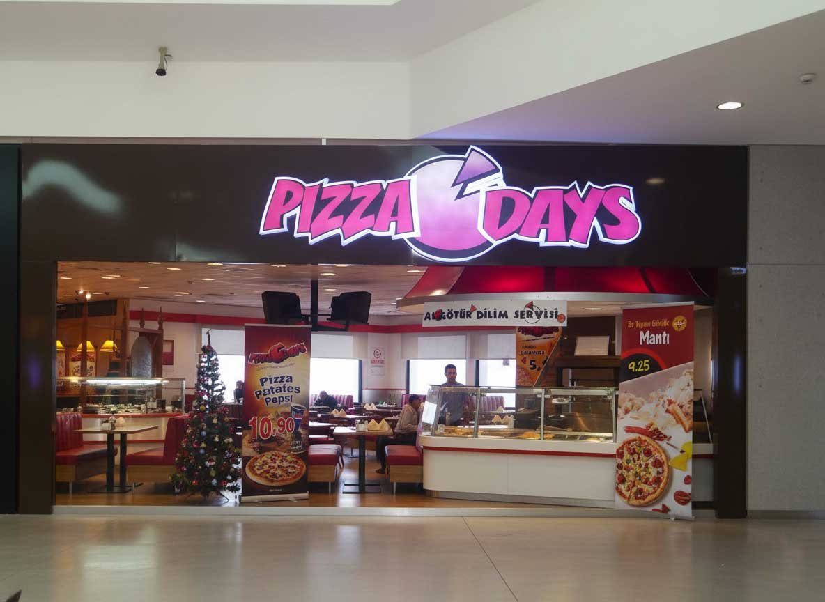 Storefront Signage & Promotional Graphics for Pizza Days